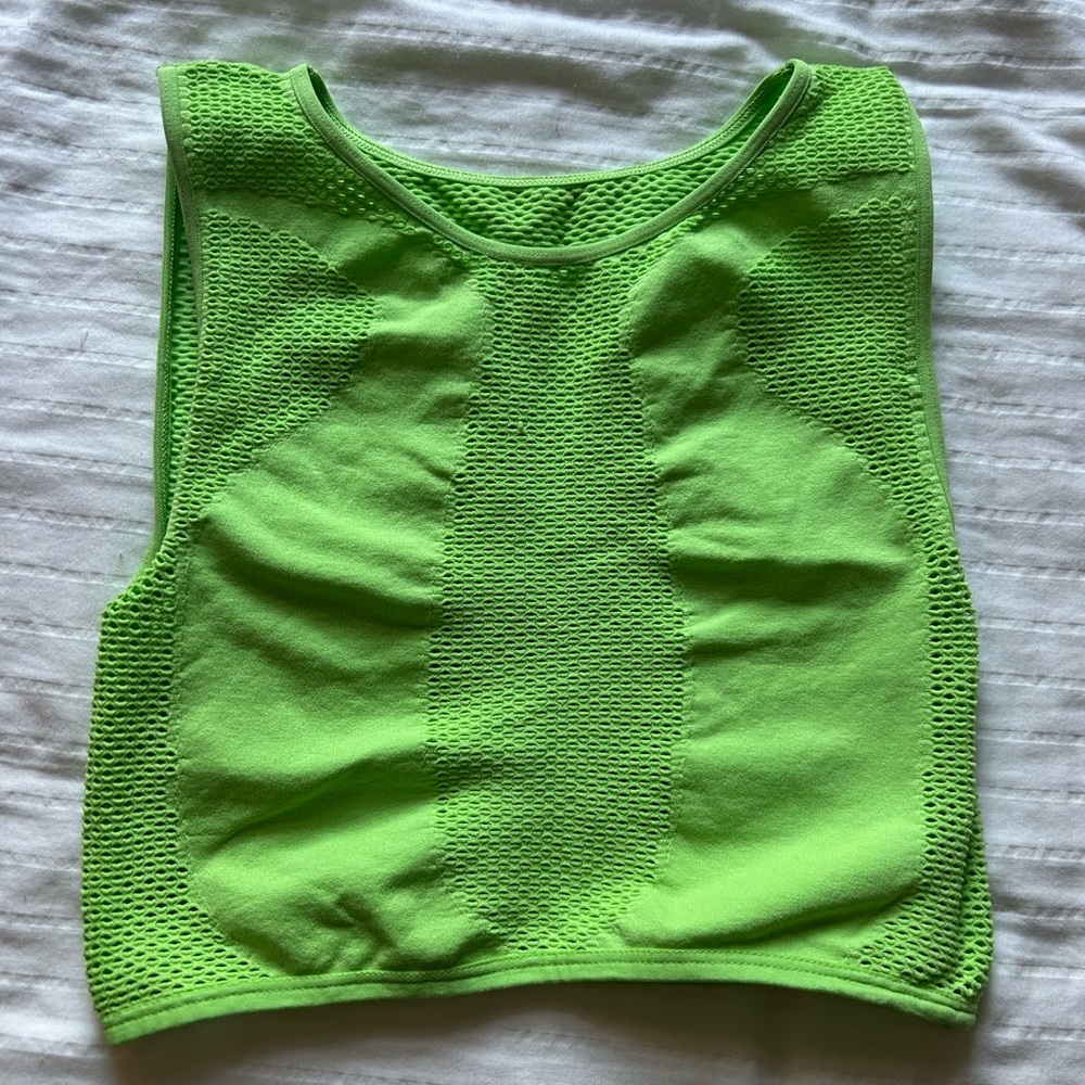 Urban Outfitters out from under green high neck tube top